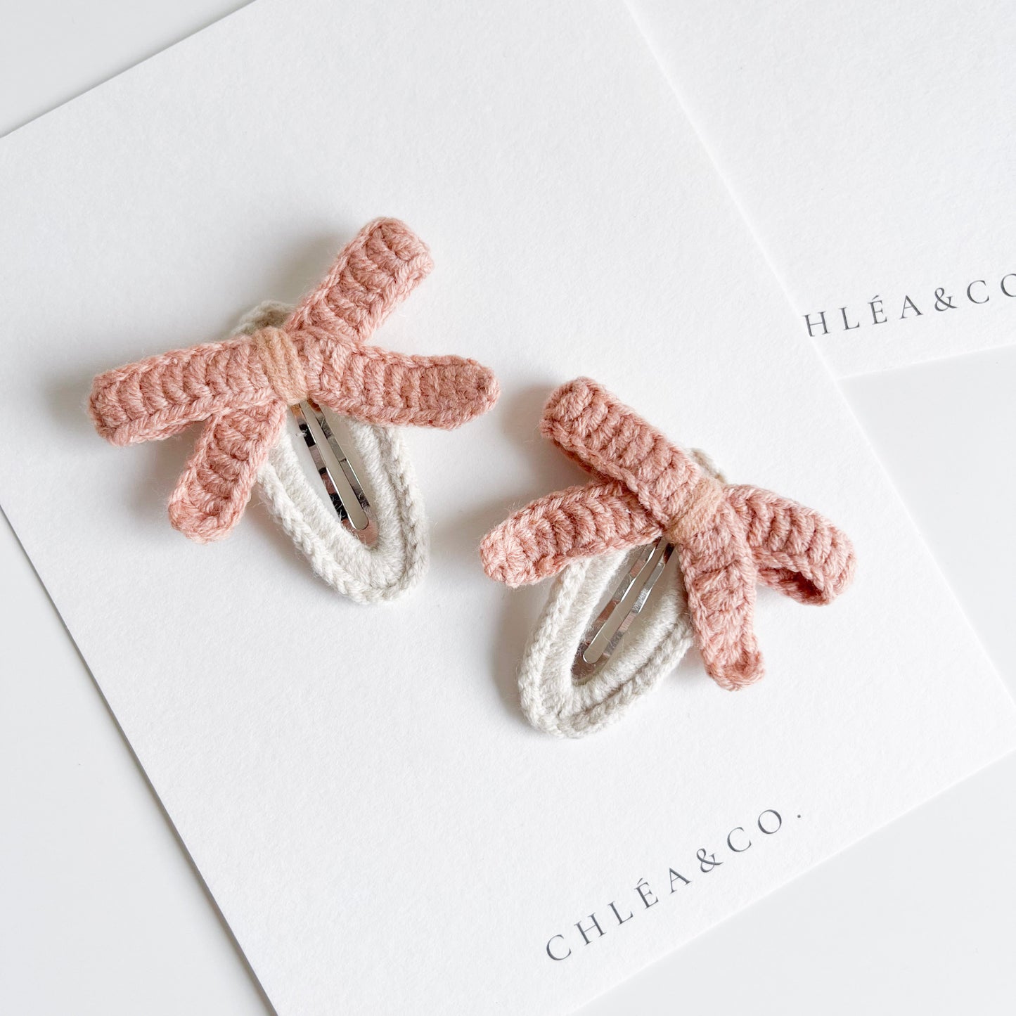 Set of 2 Liana Crochet Bow Clips