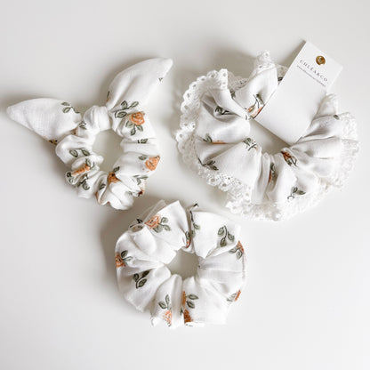 Orange Field Scrunchies