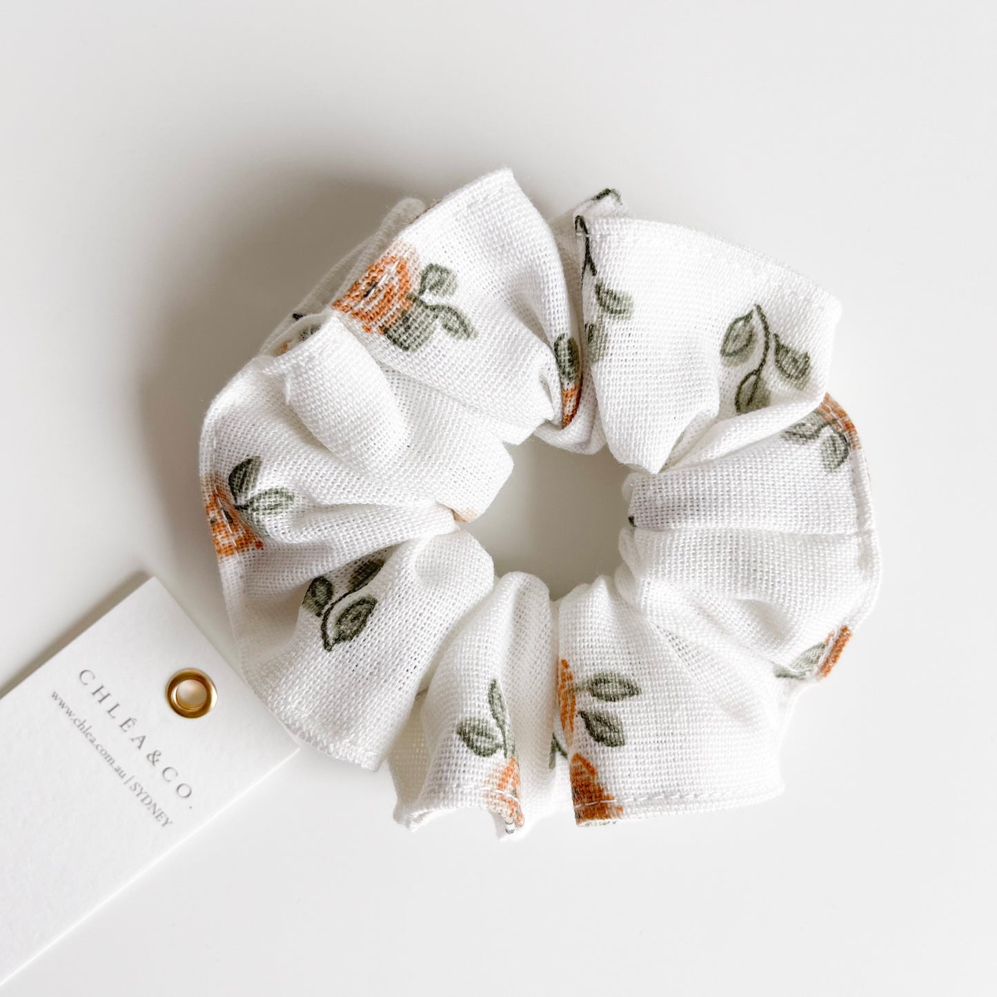Orange Field Scrunchies