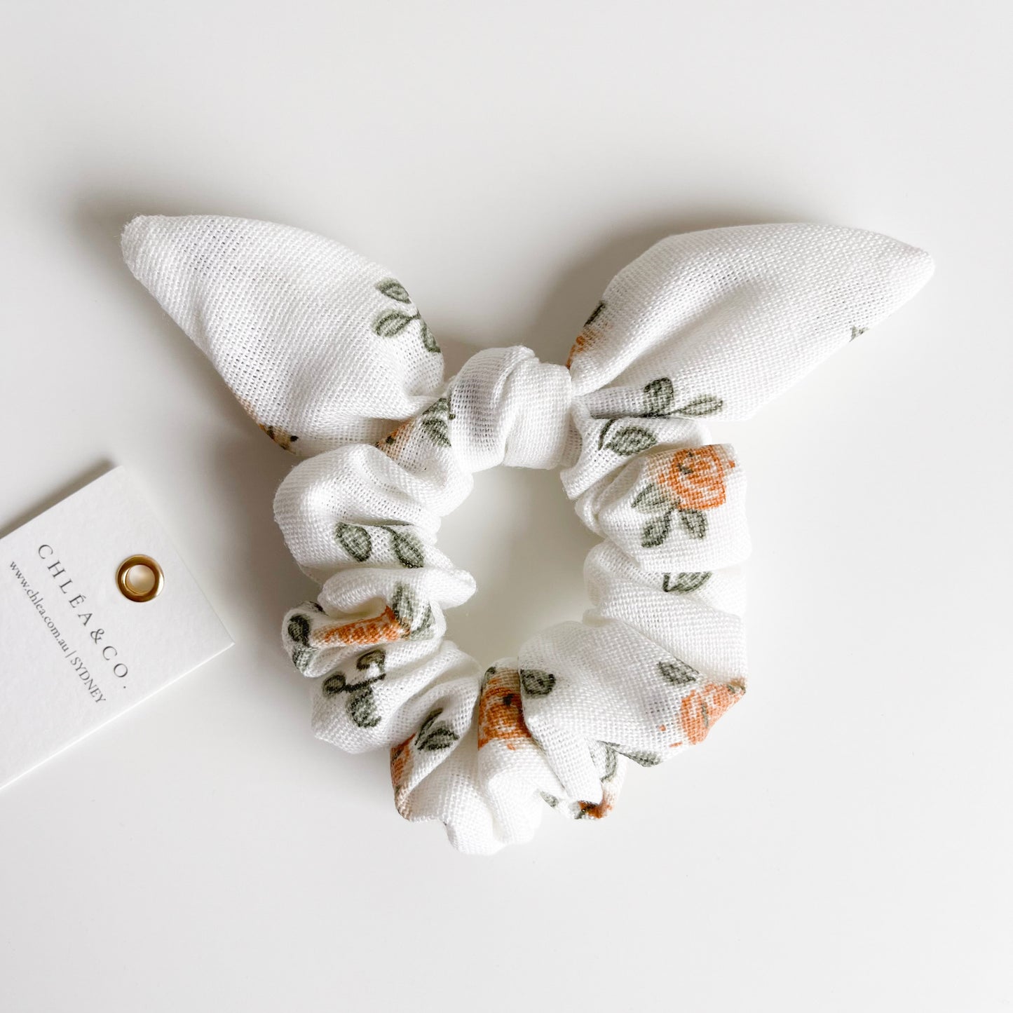 Orange Field Scrunchies