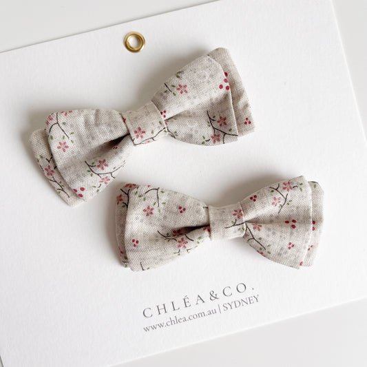 Sakura Pigtail Bow Set