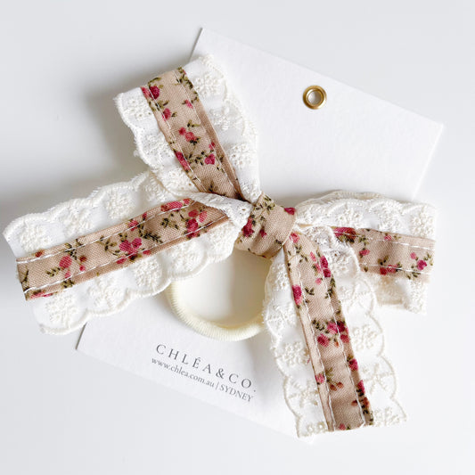 Vintage Rose Lace Hair Ties