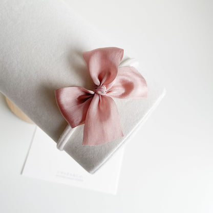 Alivia Silk Bow Headband - Chléa & Co.