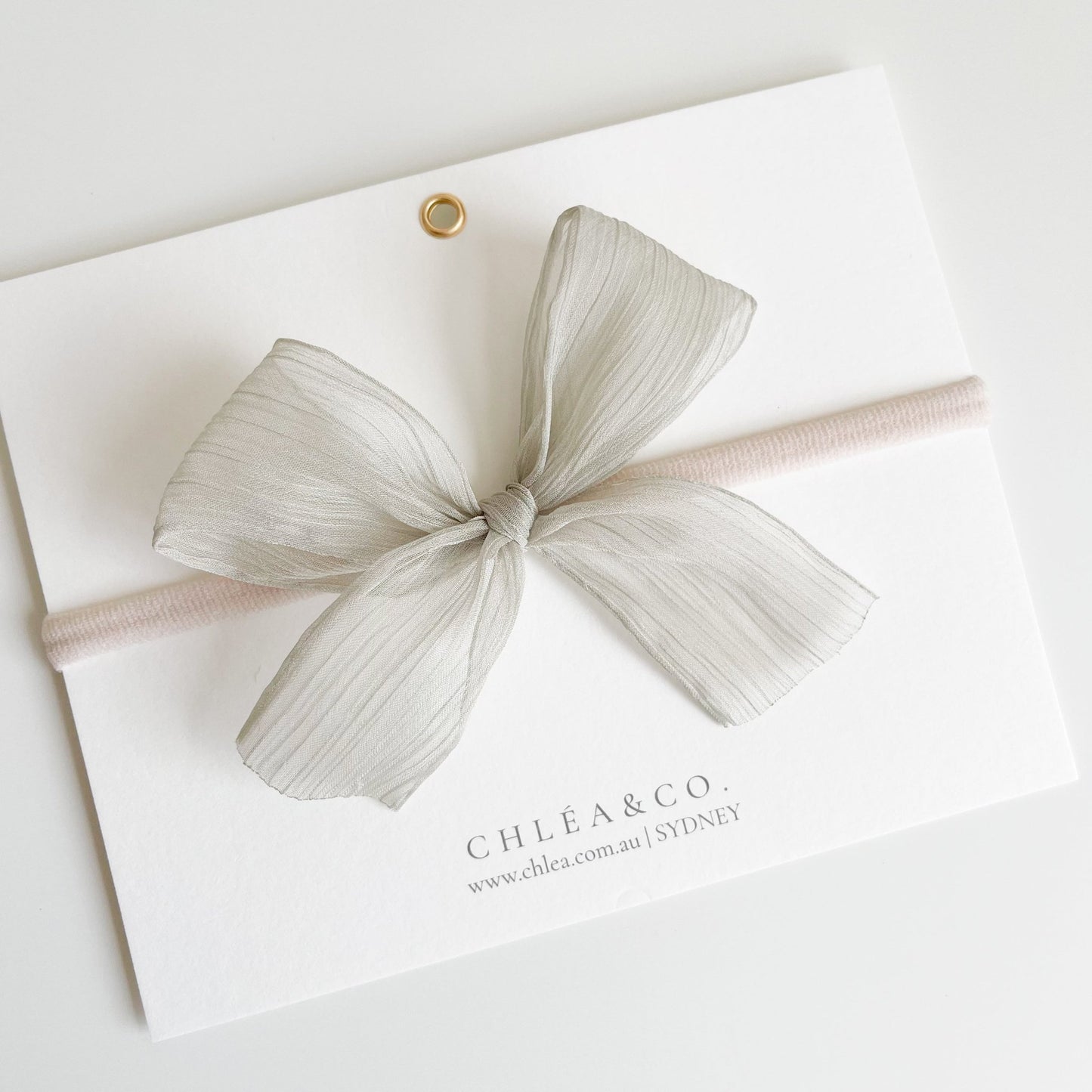 Alvina Chiffon Silk Bow Headband - Chléa & Co.