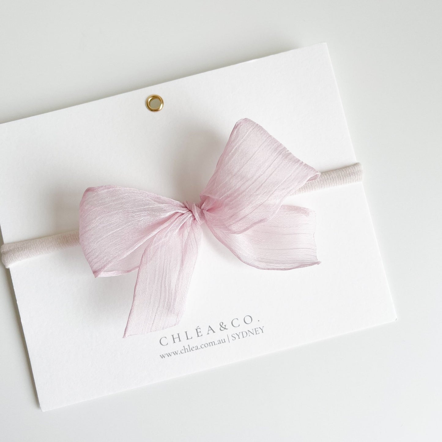 Alvina Chiffon Silk Bow Headband - Chléa & Co.