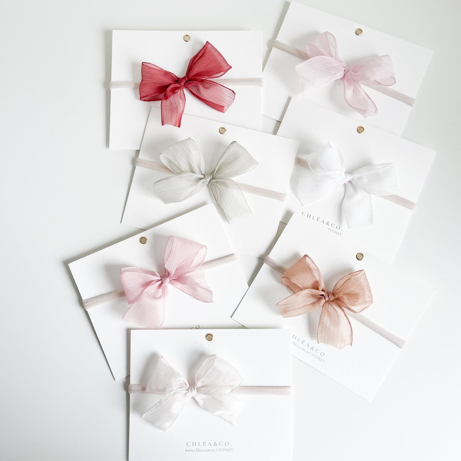 Alvina Chiffon Silk Bow Headband - Chléa & Co.