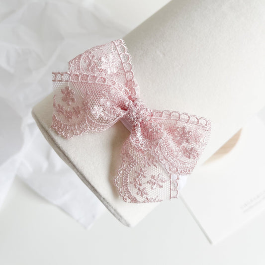 Aviella Lace Bow Headband - Chléa & Co.