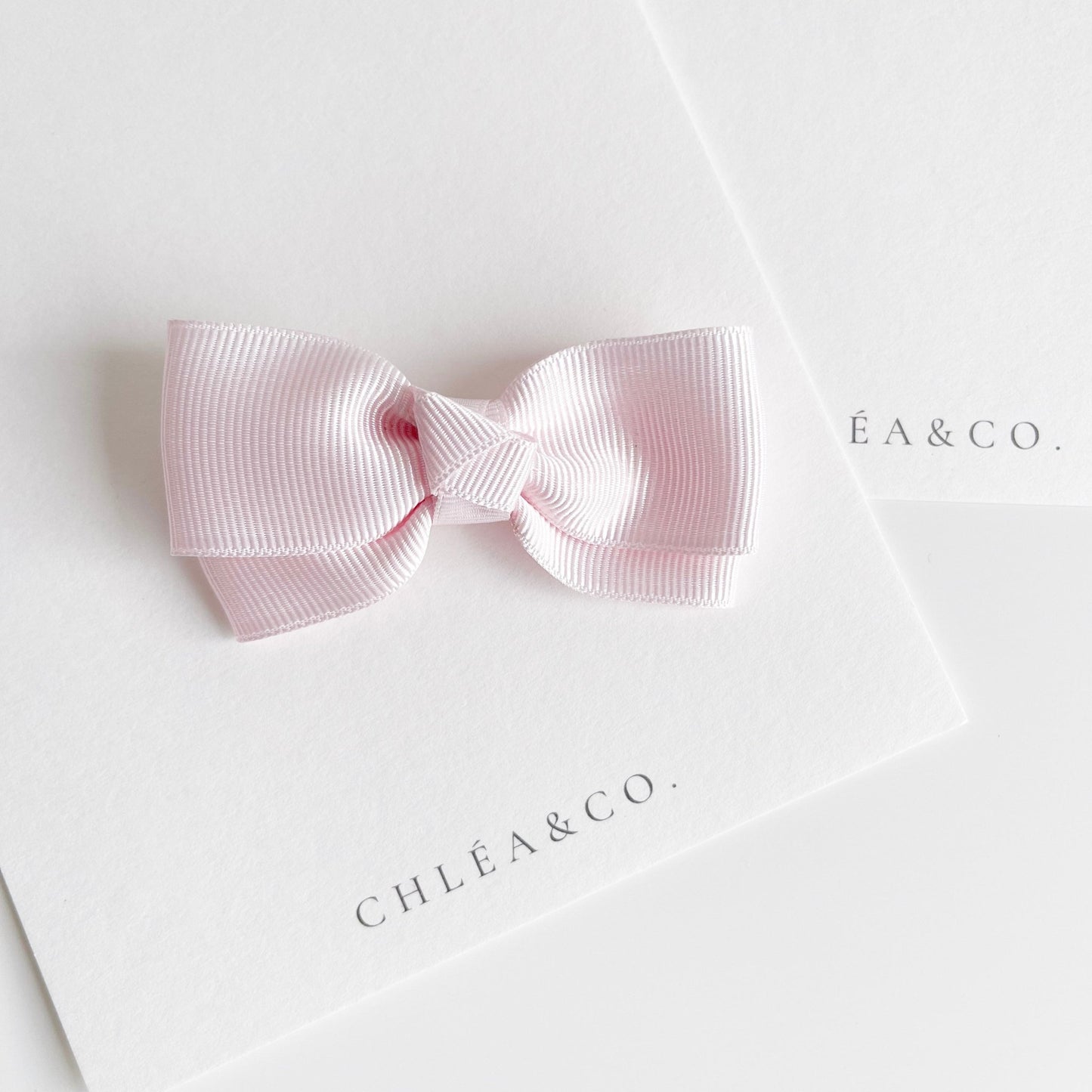 Baby Pink Bow Clip - Chléa & Co.
