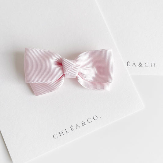 Baby Pink Bow Clip - Chléa & Co.