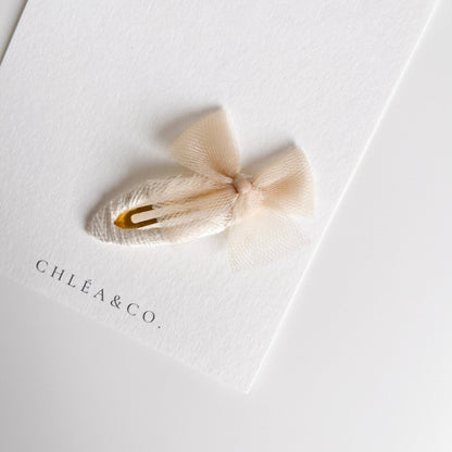 Ballerina Tulle Bow Clip - Chléa & Co.
