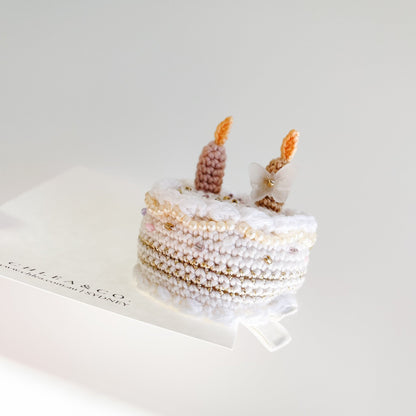 Birthday Cake Crochet Clip - Chléa & Co.