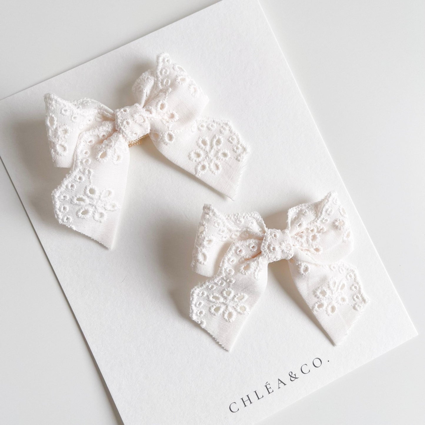 Brodery Anglaise Pigtail Set - Chléa & Co.