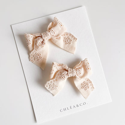 Brodery Anglaise Pigtail Set - Chléa & Co.