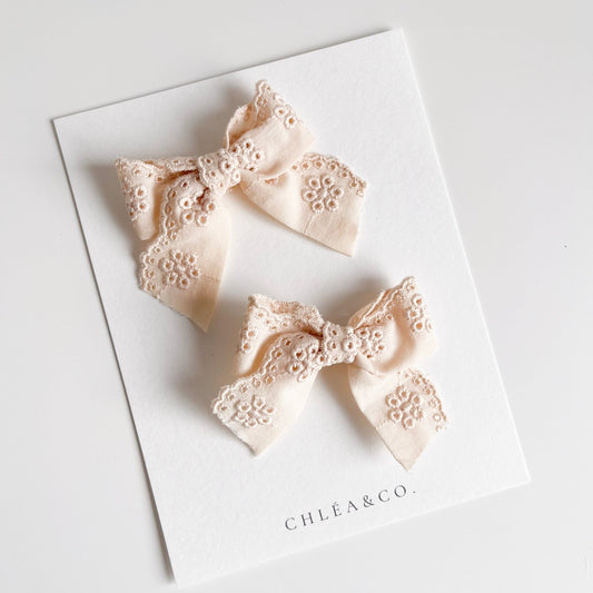 Brodery Anglaise Pigtail Set - Chléa & Co.