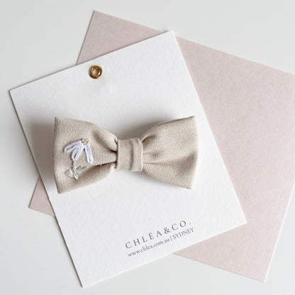 Cecily | Vintage Embroidered Bow - Chléa & Co.