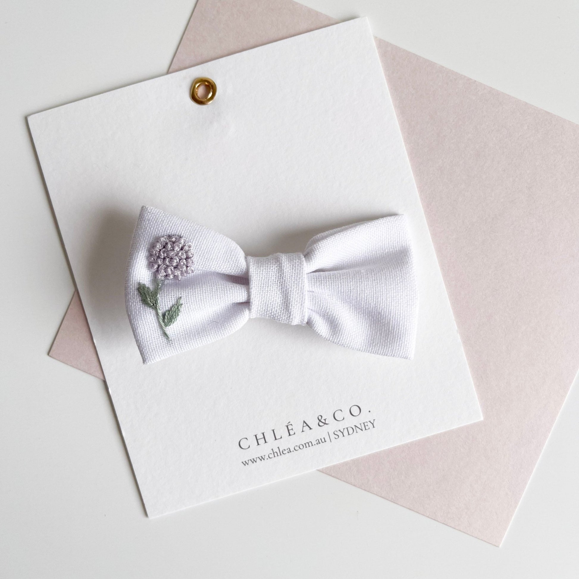 Cecily | Vintage Embroidered Bow - Chléa & Co.