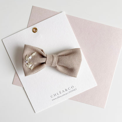 Cecily | Vintage Embroidered Bow - Chléa & Co.