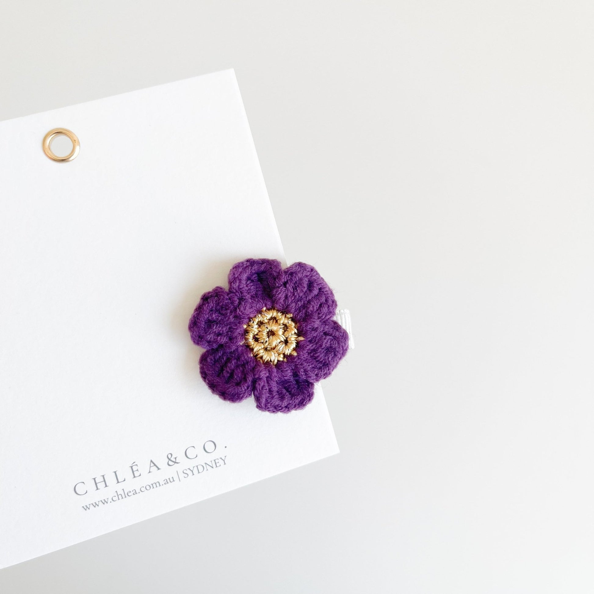 Cherry Blossom Crochet Clip - Chléa & Co.