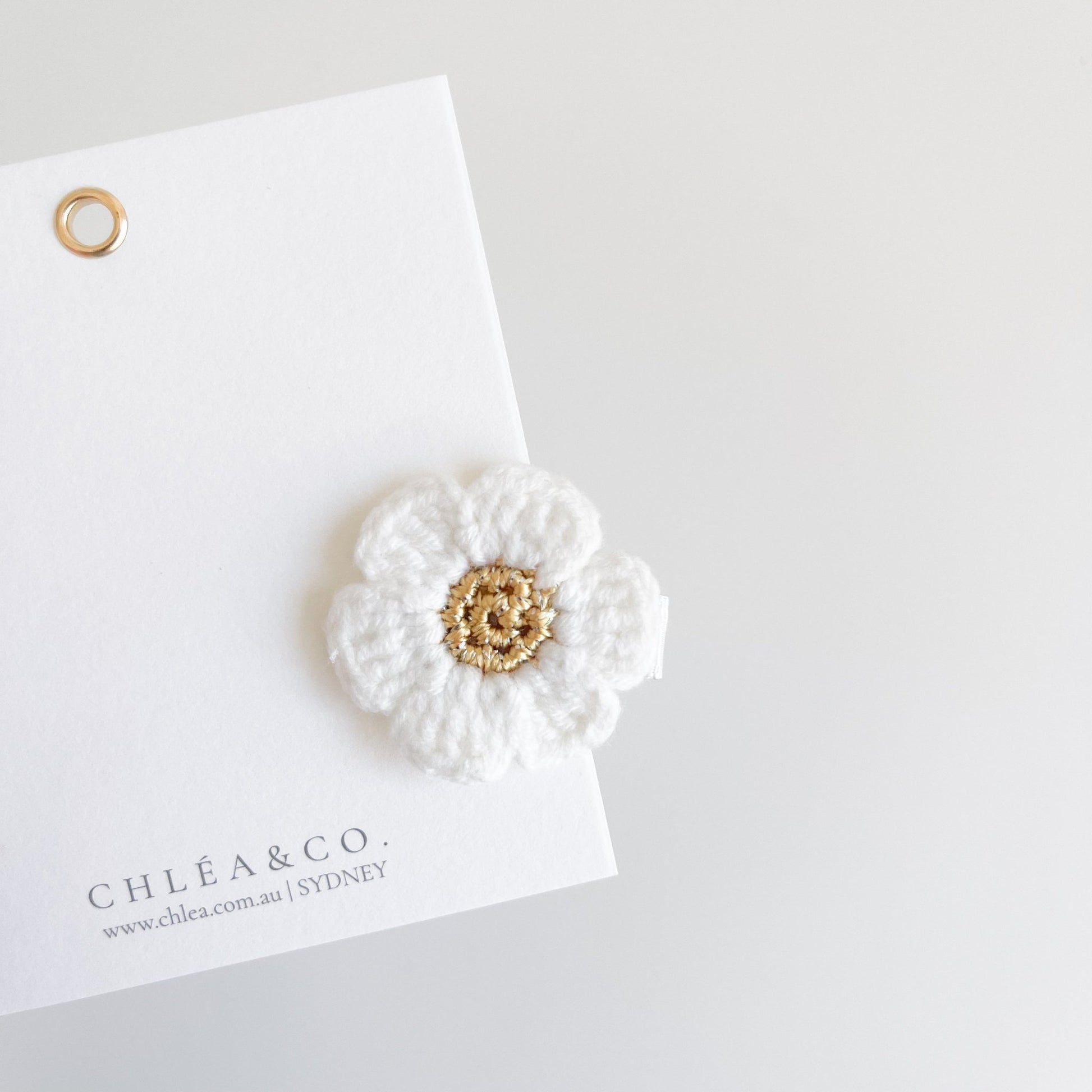 Cherry Blossom Crochet Clip - Chléa & Co.
