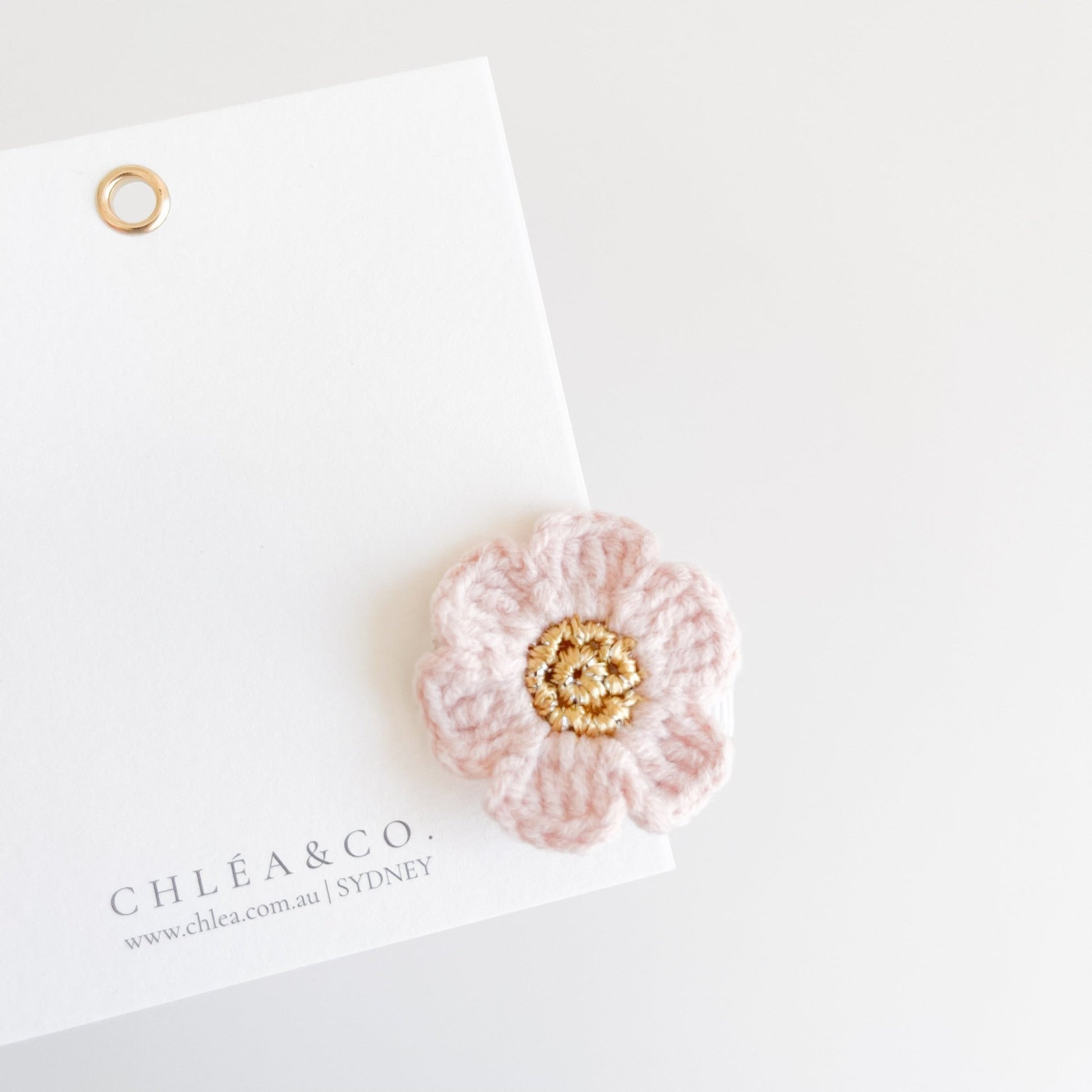 Cherry Blossom Crochet Clip - Chléa & Co.