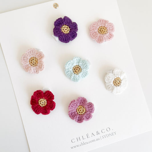 Cherry Blossom Crochet Clip - Chléa & Co.