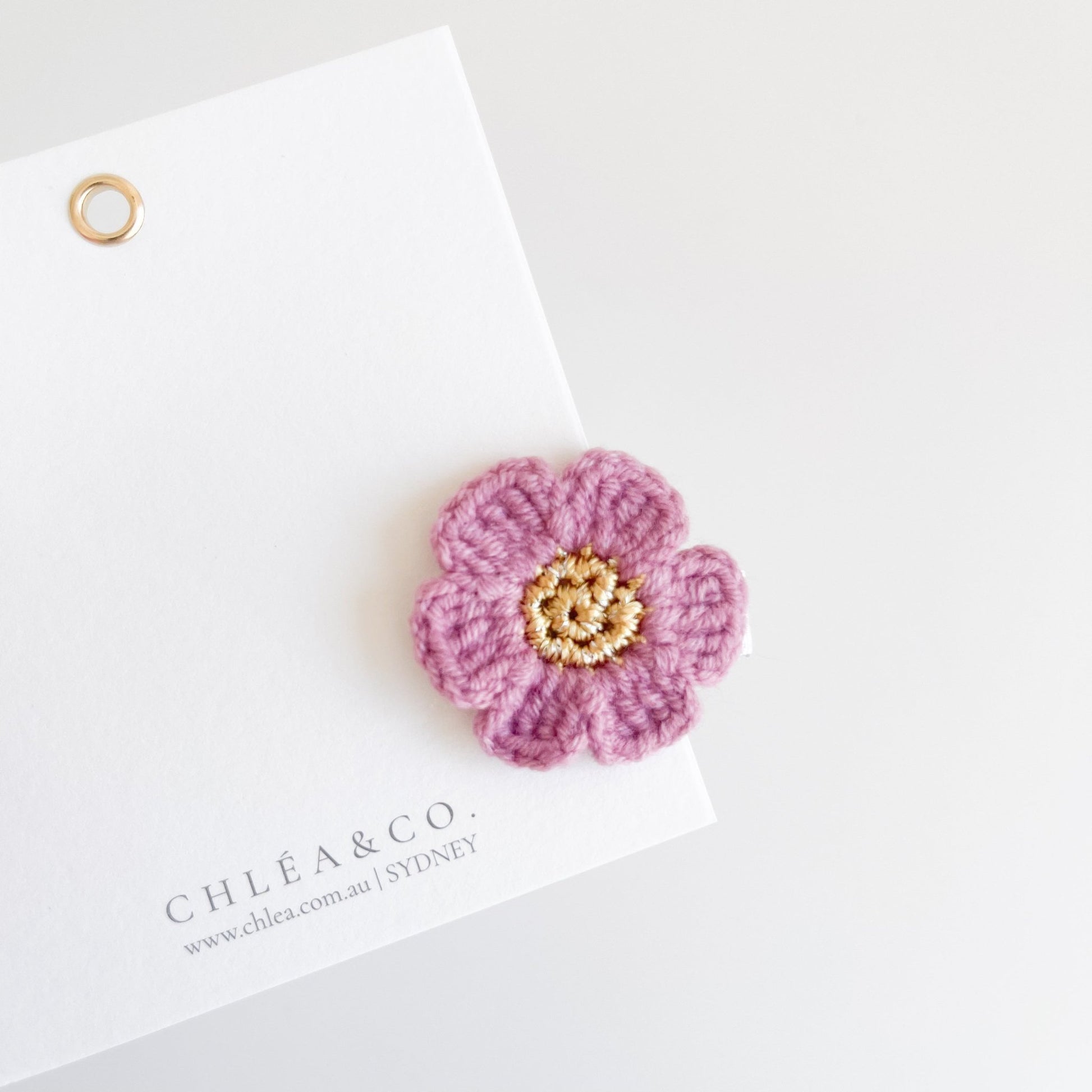 Cherry Blossom Crochet Clip - Chléa & Co.