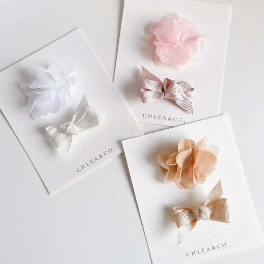 Chiffon Rose Clip - Chléa & Co.