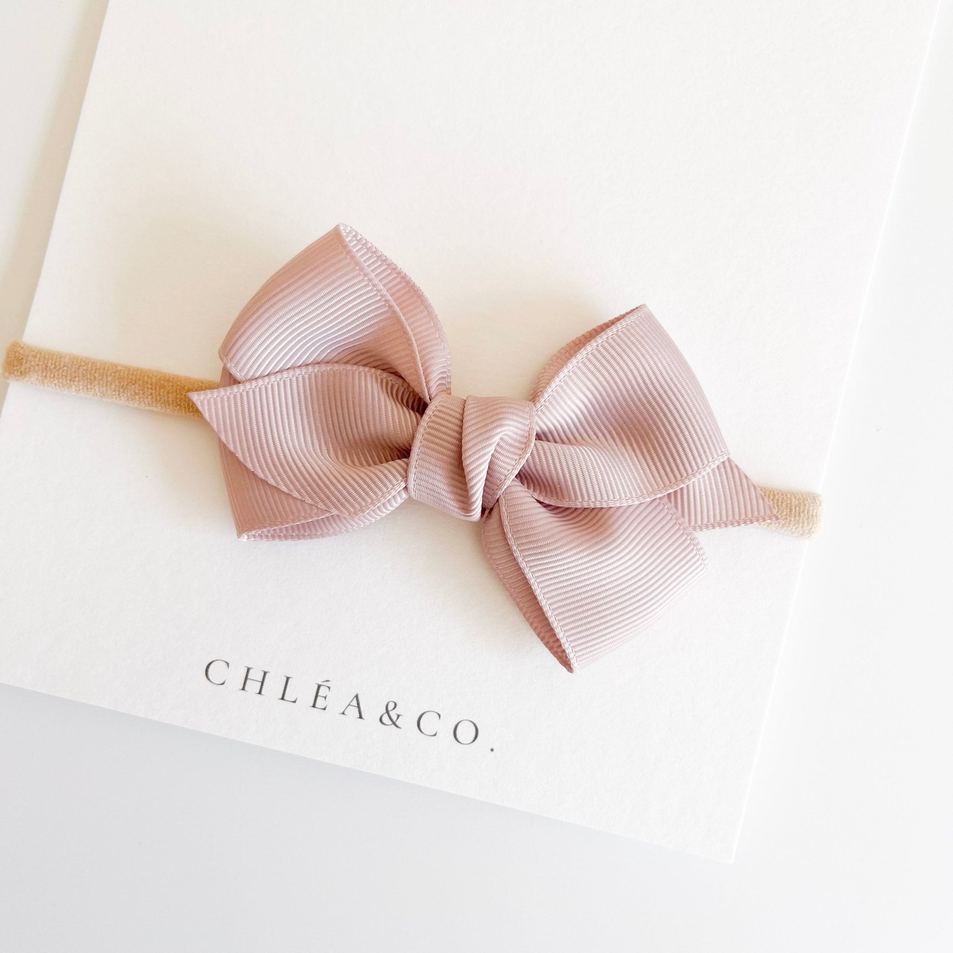 Classic Ribbon Bow Headband - Chléa & Co.