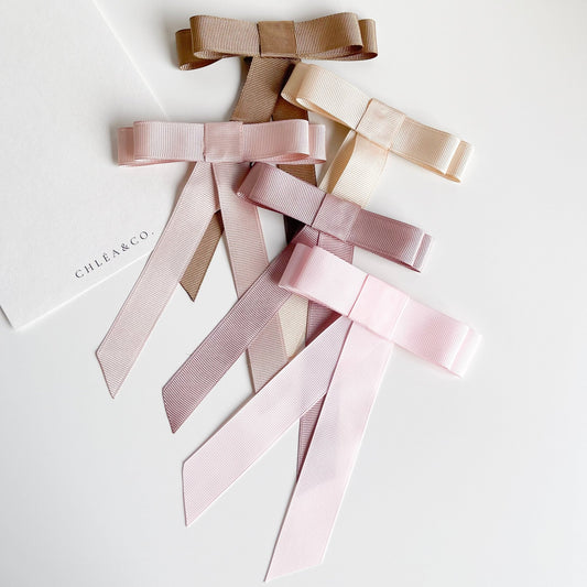 Classic Ribbon Long Tail Bow - Chléa & Co.