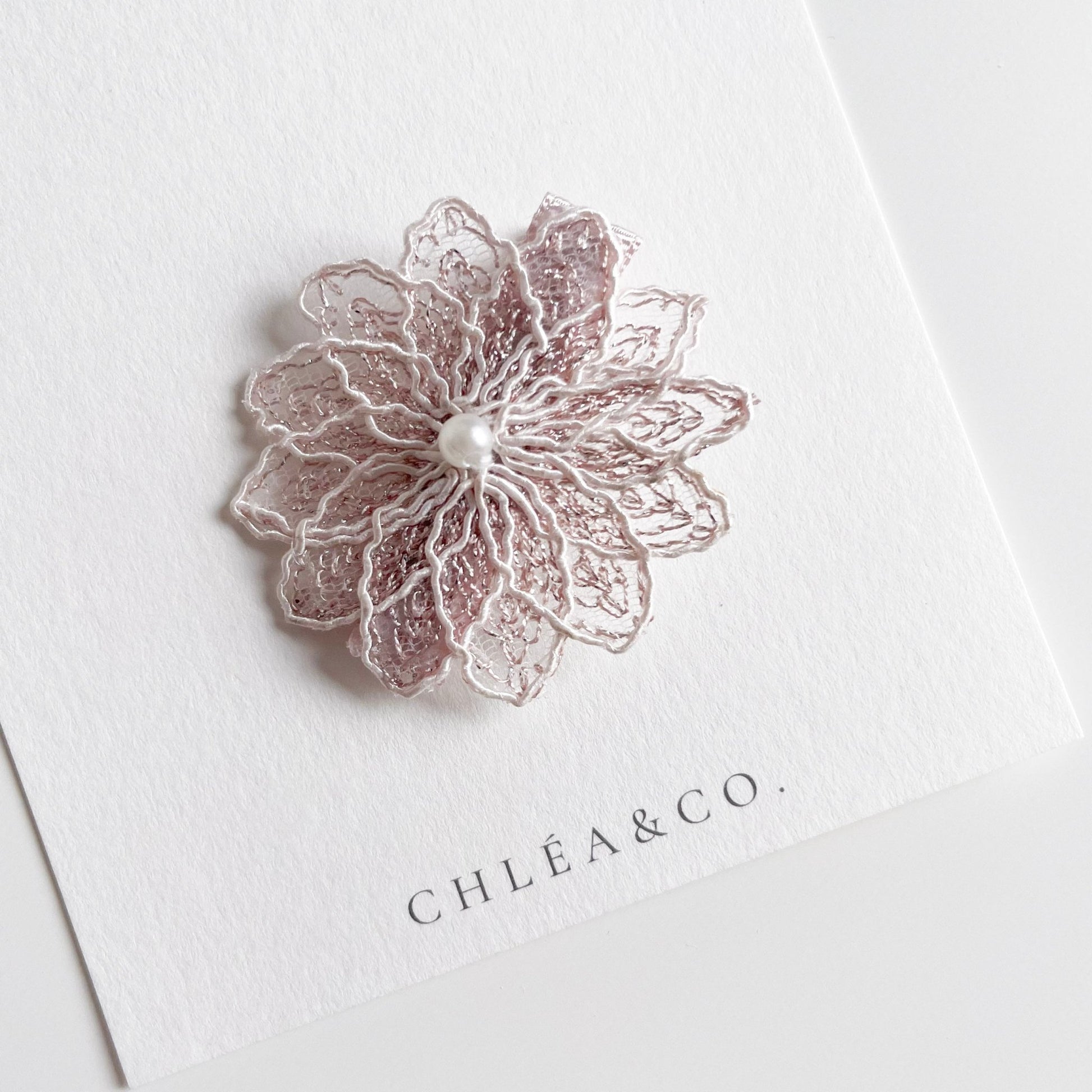 Crystal Flower Clip - Chléa & Co.