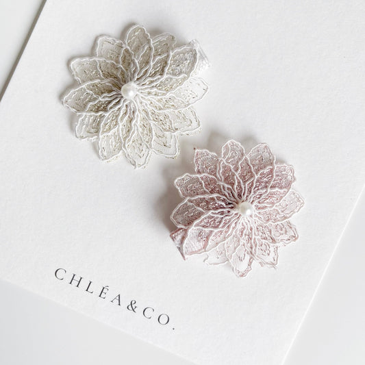 Crystal Flower Clip - Chléa & Co.