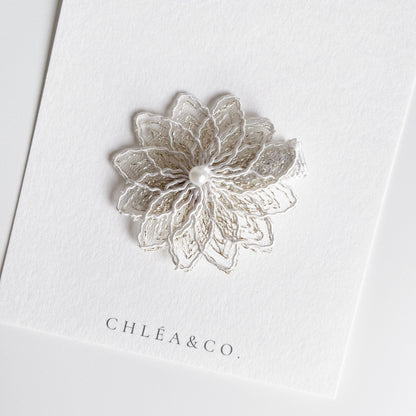 Crystal Flower Clip - Chléa & Co.