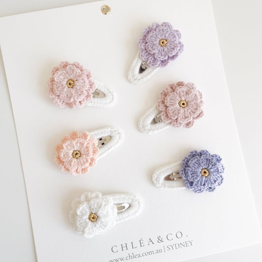 Dahlia Crochet Hair Clip - Chléa & Co.