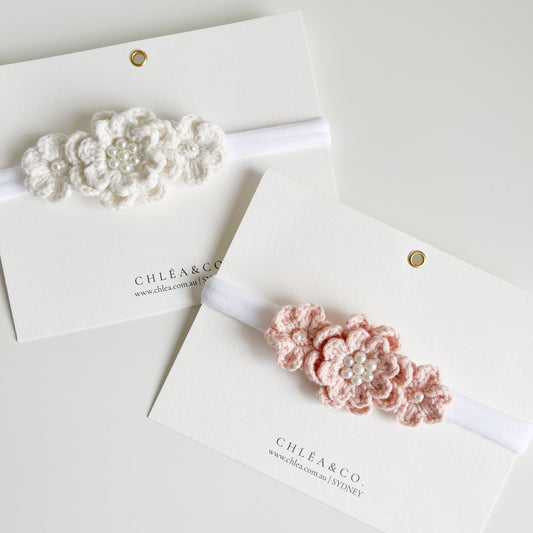 Dahlia Crochet Headband - Chléa & Co.