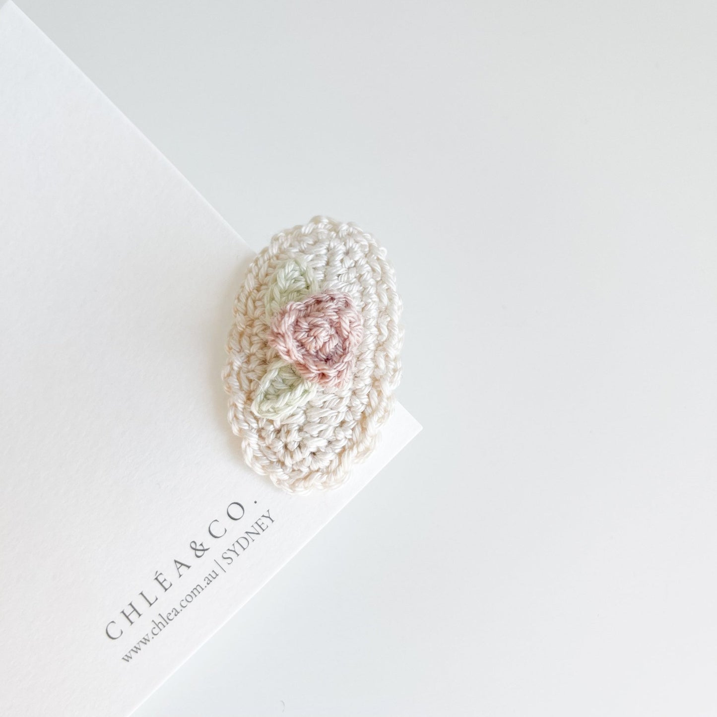 Darling Rose Crochet Clip - Chléa & Co.