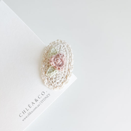 Darling Rose Crochet Clip - Chléa & Co.