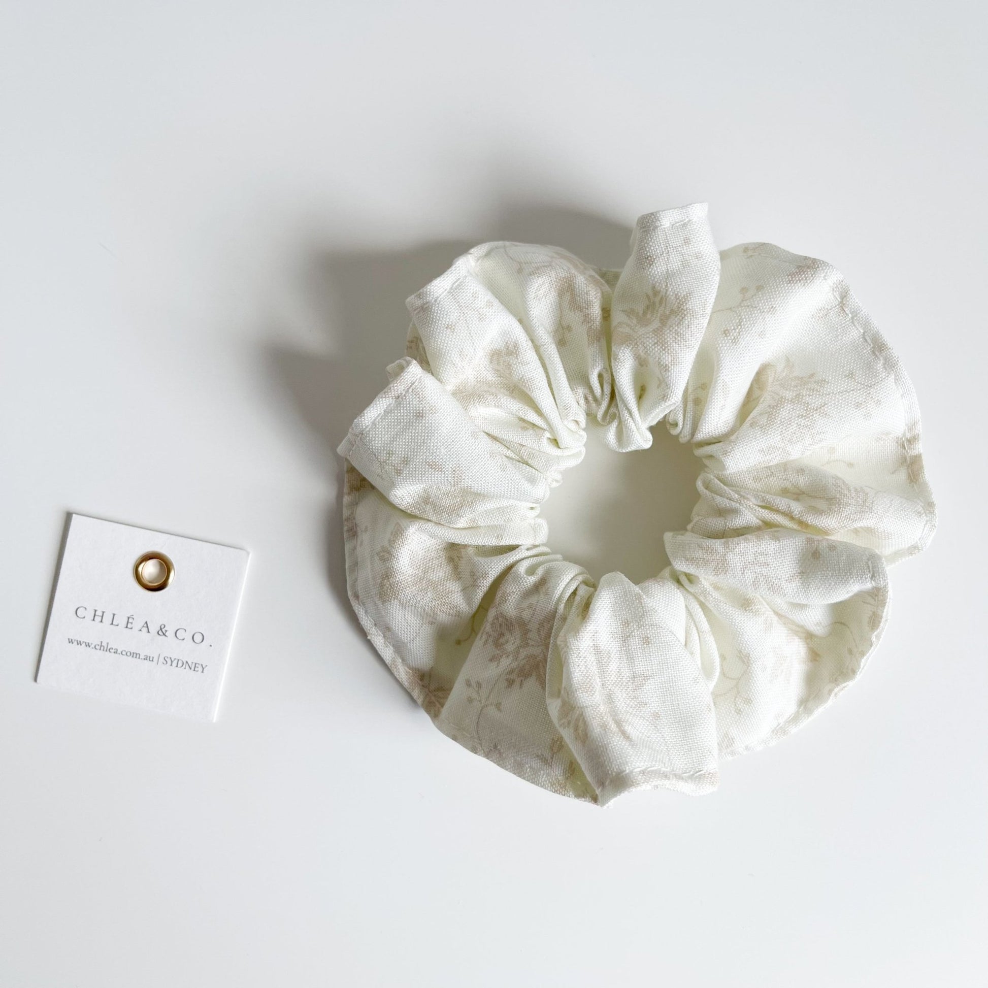 Elena Floral Scrunchie - Chléa & Co.