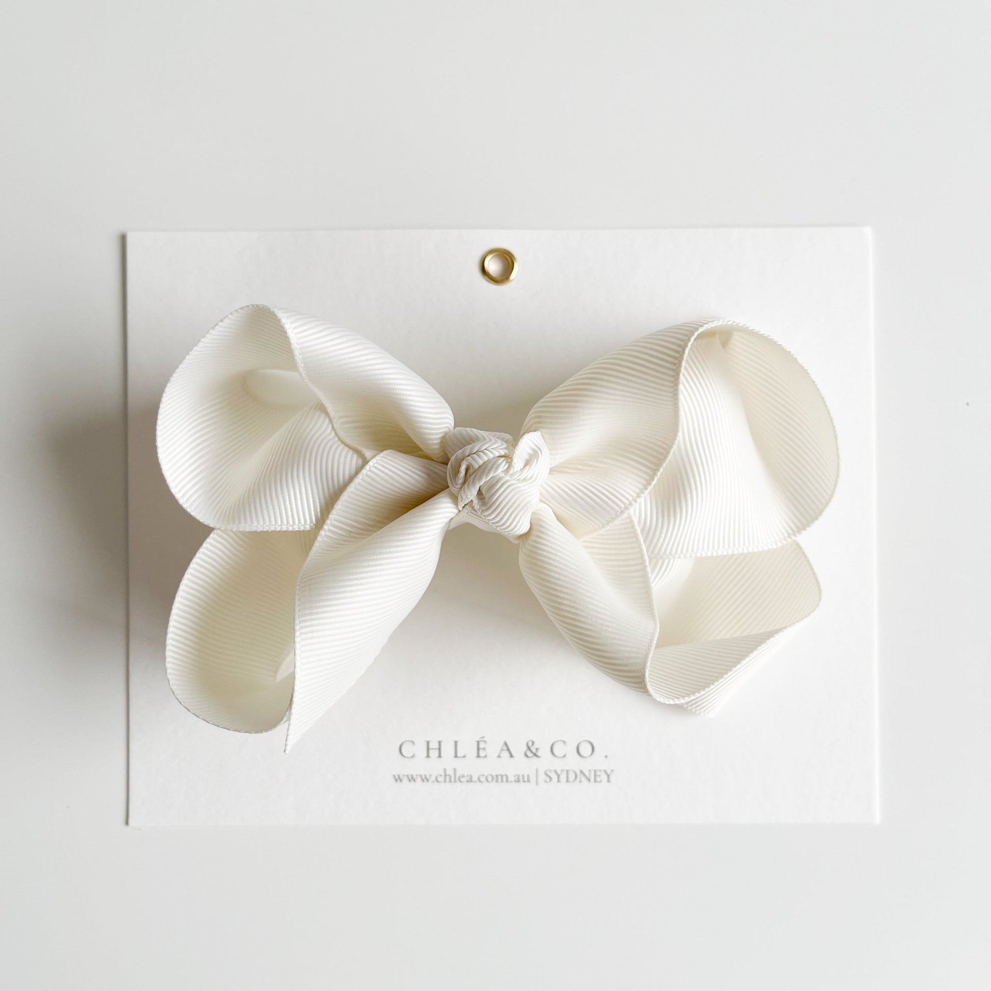 Emilia Ribbon Bow Clip - Chléa & Co.