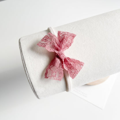Evangeline Lace Bow Headband - Chléa & Co.