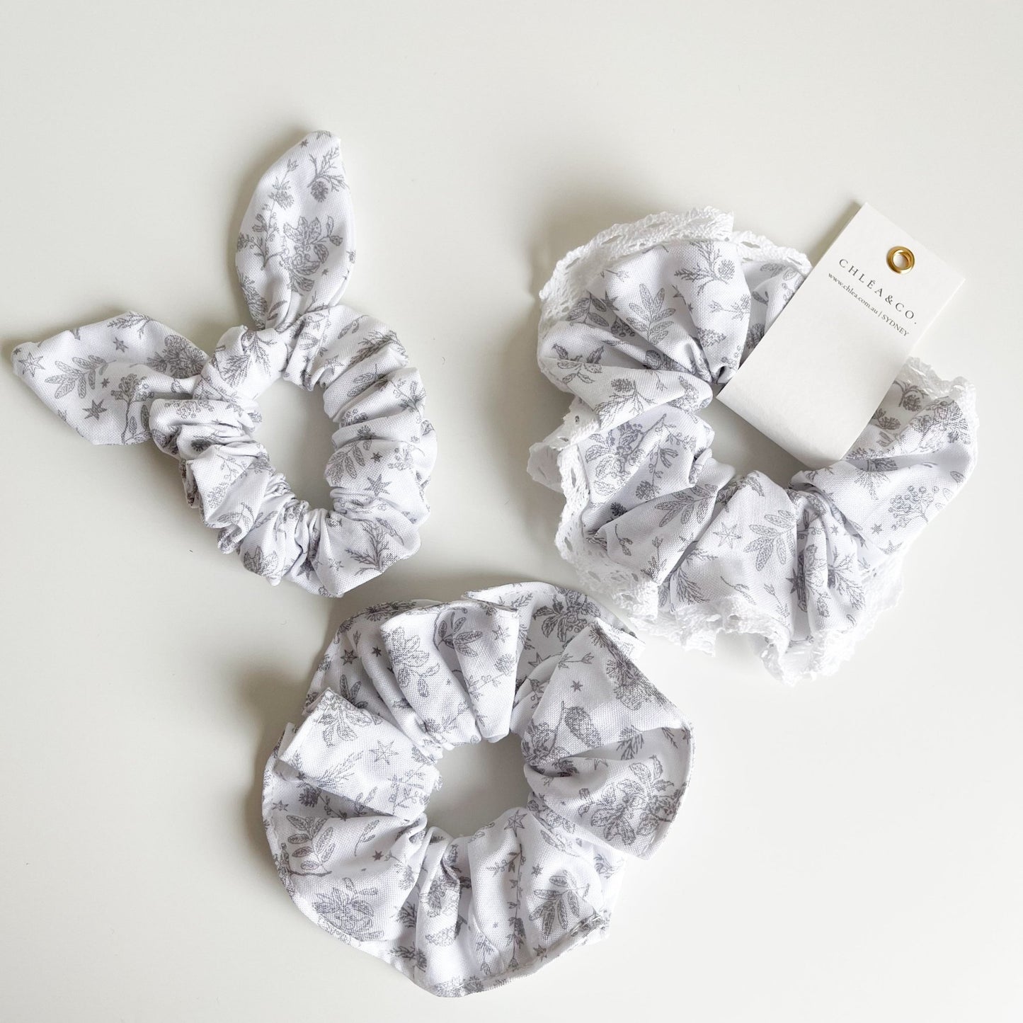 Eve Floral Scrunchie - Chléa & Co.
