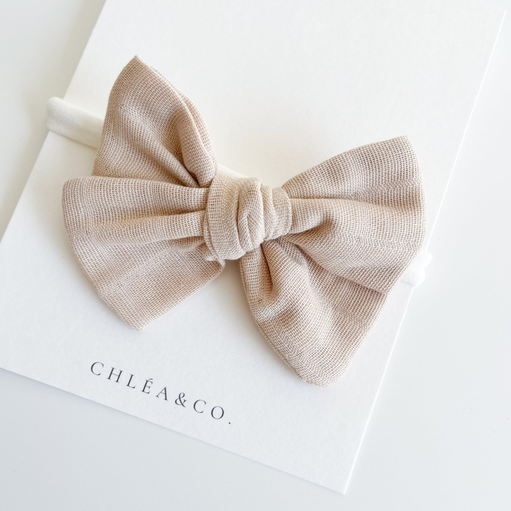 Florie Muslin Bow Headband - Chléa & Co.