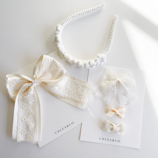 Flower Girl Bow Set - Chléa & Co.