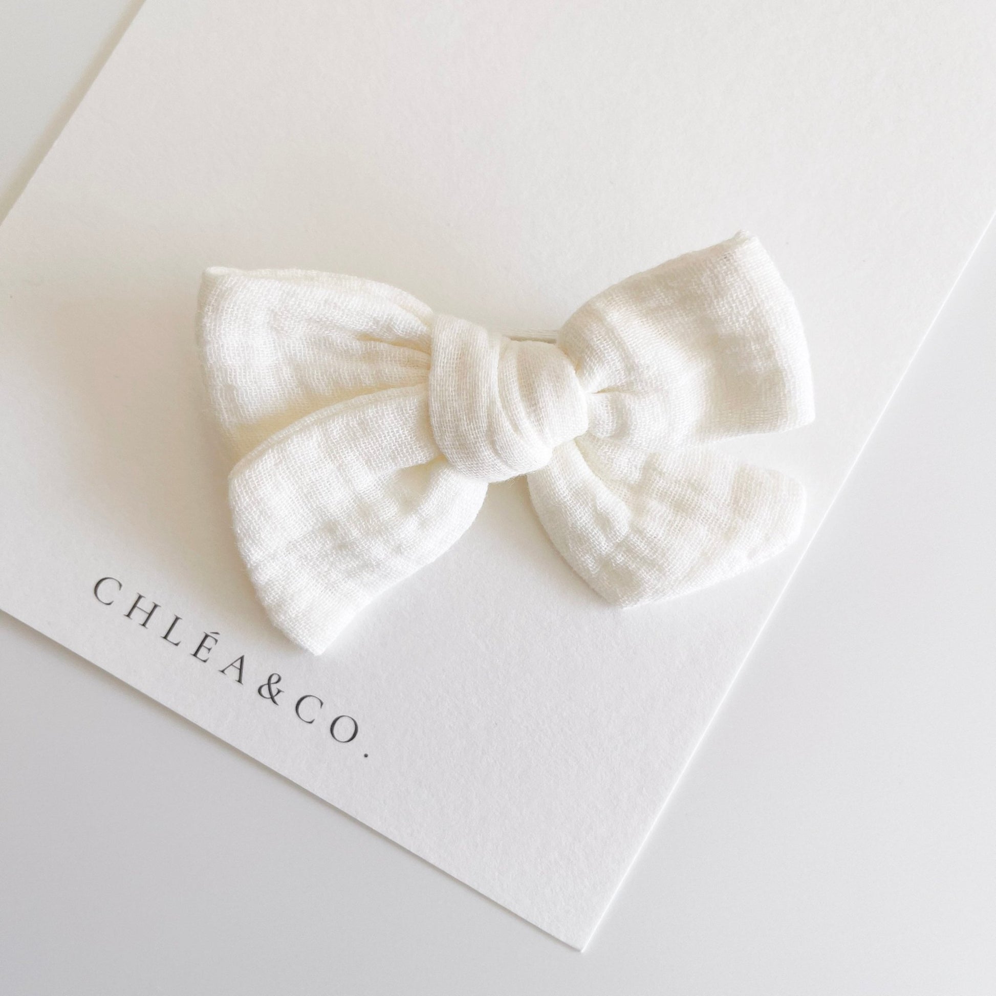 Jolene Muslin Bow - Chléa & Co.