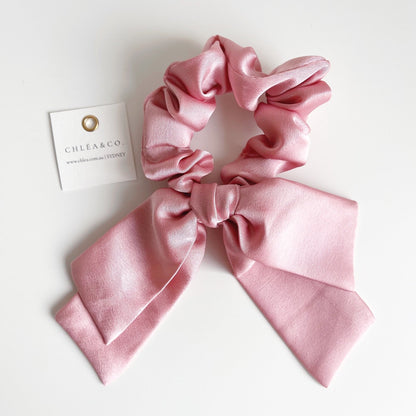 Long Tail Satin Scrunchie - Chléa & Co.