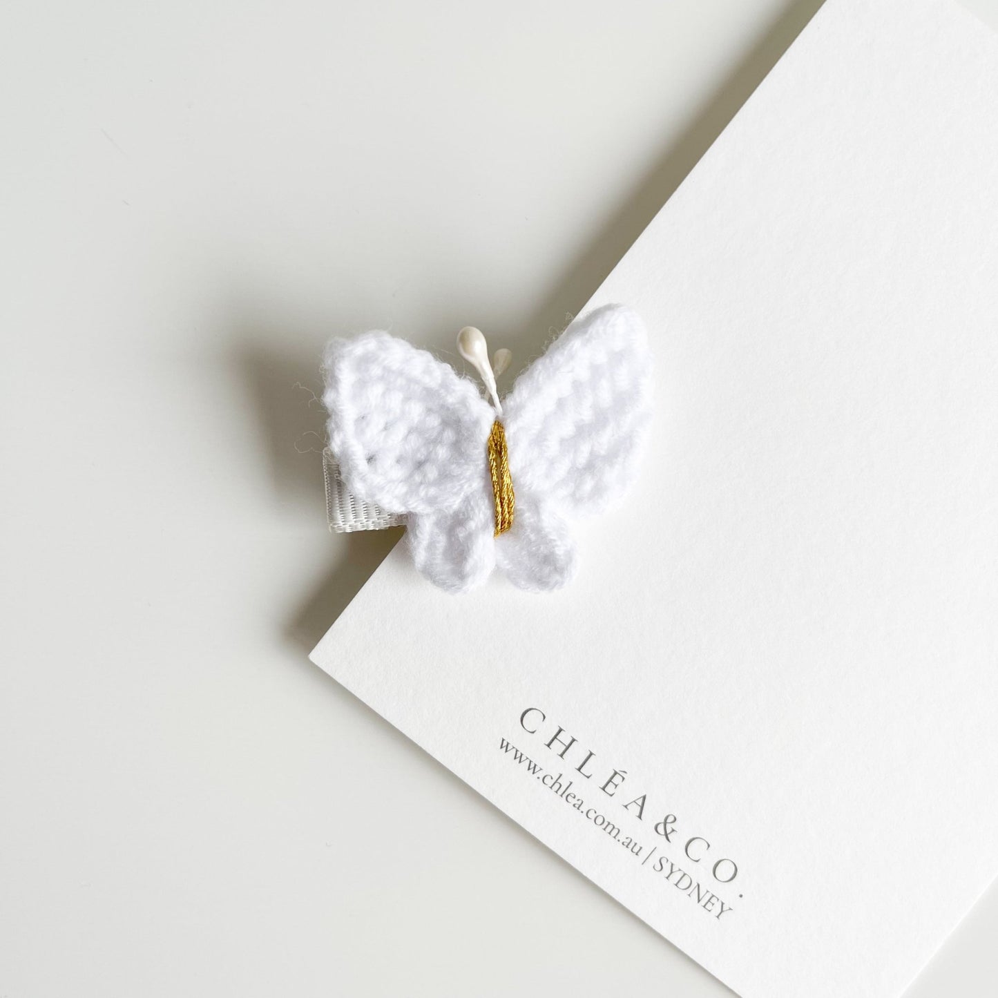 Maisie Butterfly Crochet Clip - Chléa & Co.