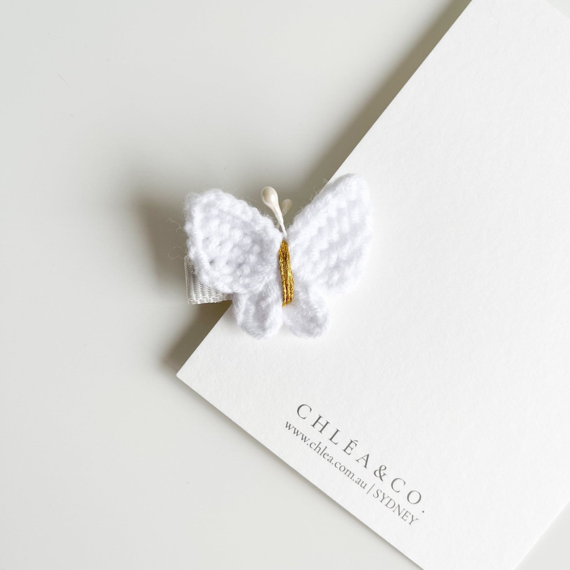 Maisie Butterfly Crochet Clip - Chléa & Co.