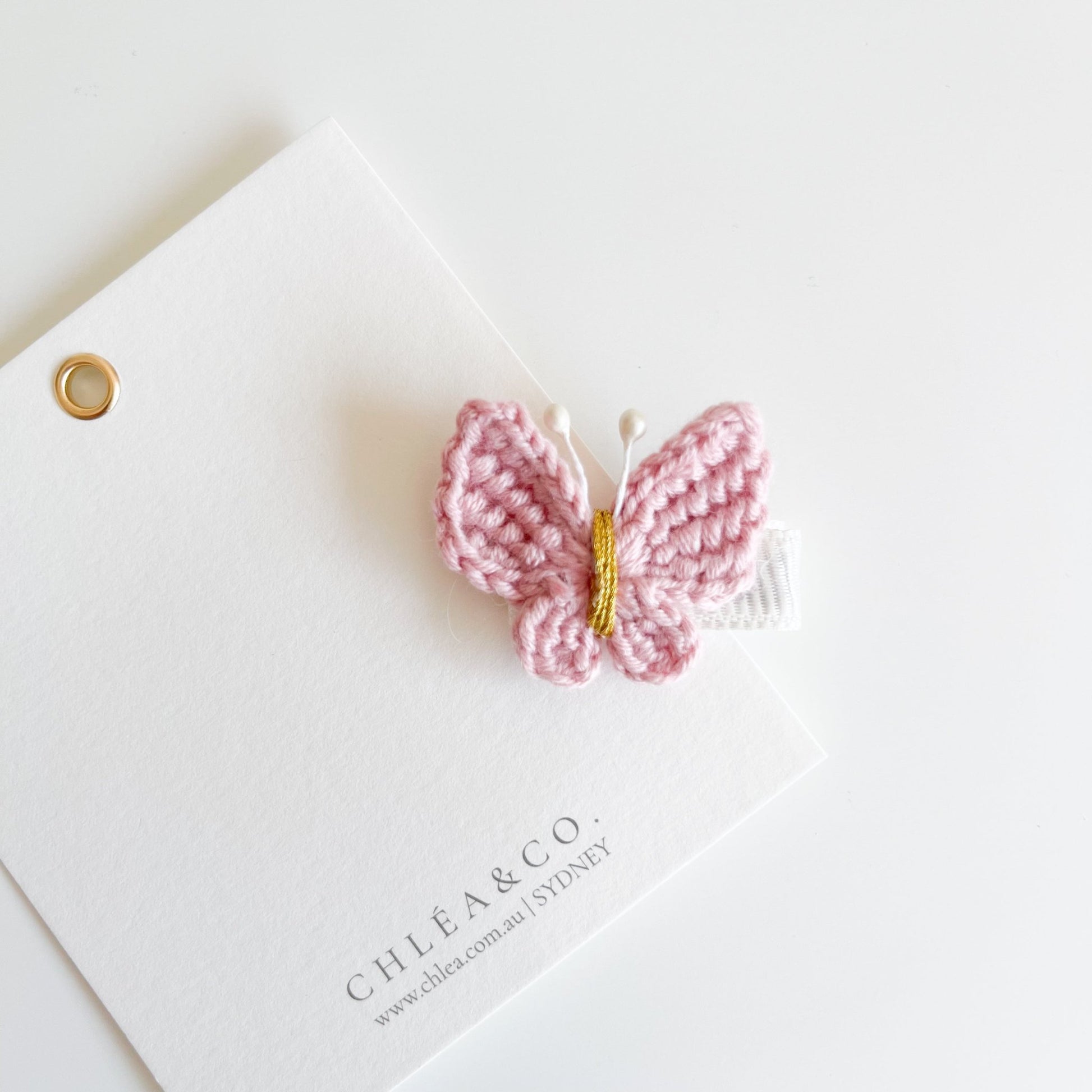 Maisie Butterfly Crochet Clip - Chléa & Co.