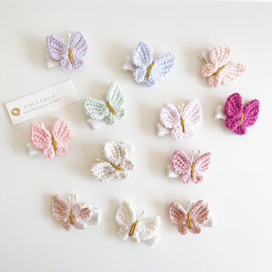 Maisie Butterfly Crochet Clip - Chléa & Co.