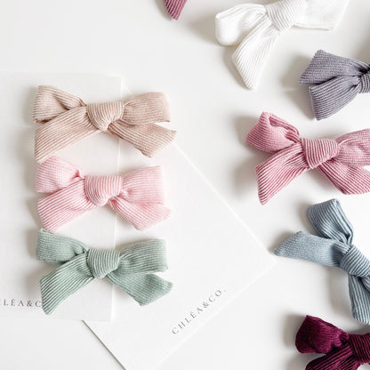 Mary Ann Corduroy Bow - Chléa & Co.