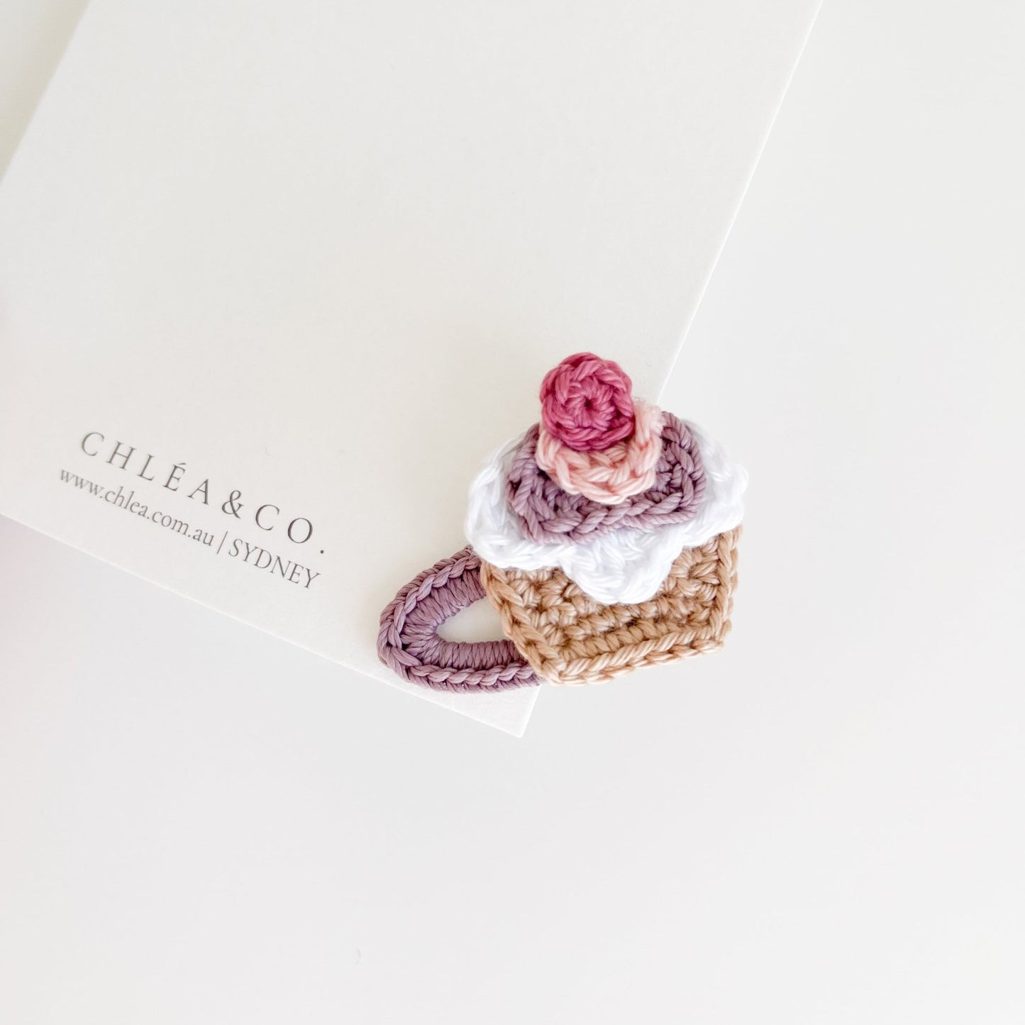 Mini Cupcake Crochet Clip - Chléa & Co.